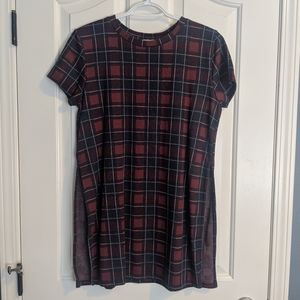 Zara Plaid Shift Dress - Size Medium